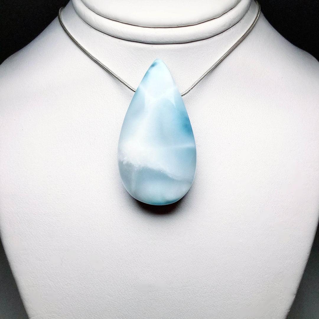 Larimar Drilled Pendant-Rocks and Gems Canada