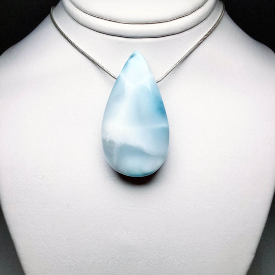 Larimar Drilled Pendant-Rocks and Gems Canada