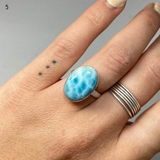 Larimar Ring-Rocks and Gems Canada