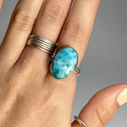 Larimar Ring-Rocks and Gems Canada