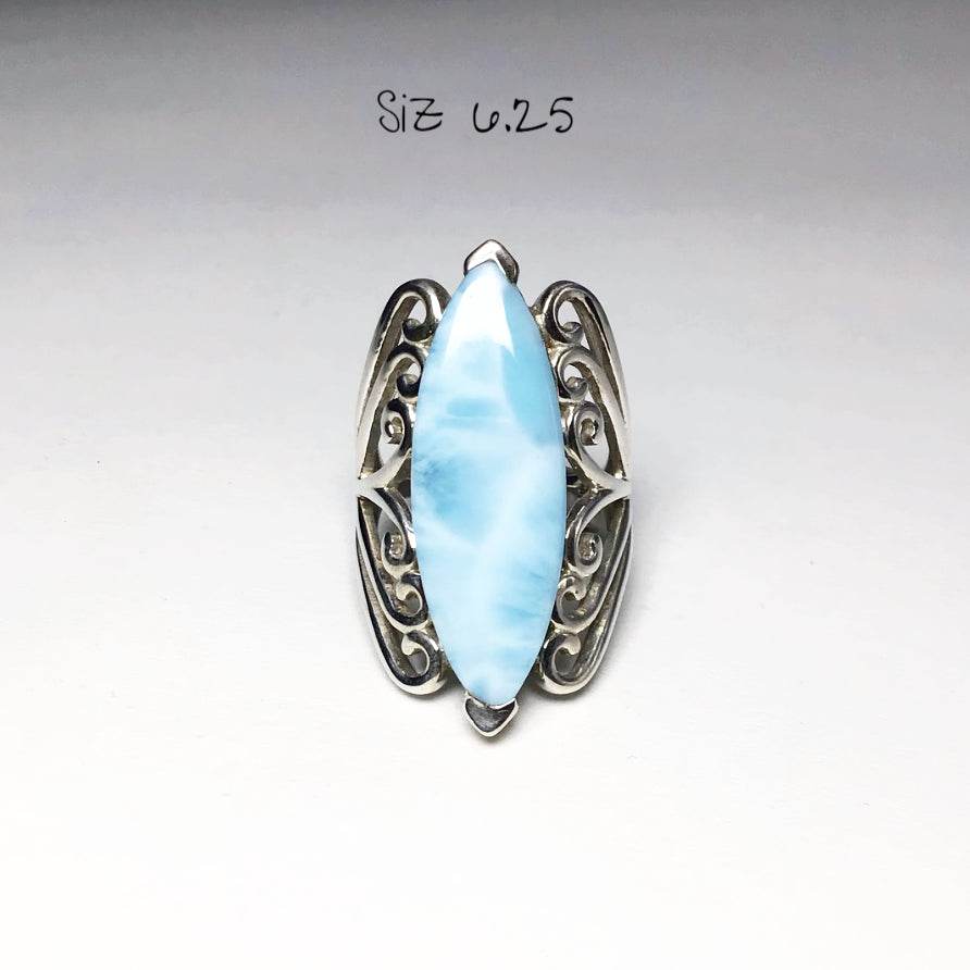 Larimar Ring-Rocks and Gems Canada