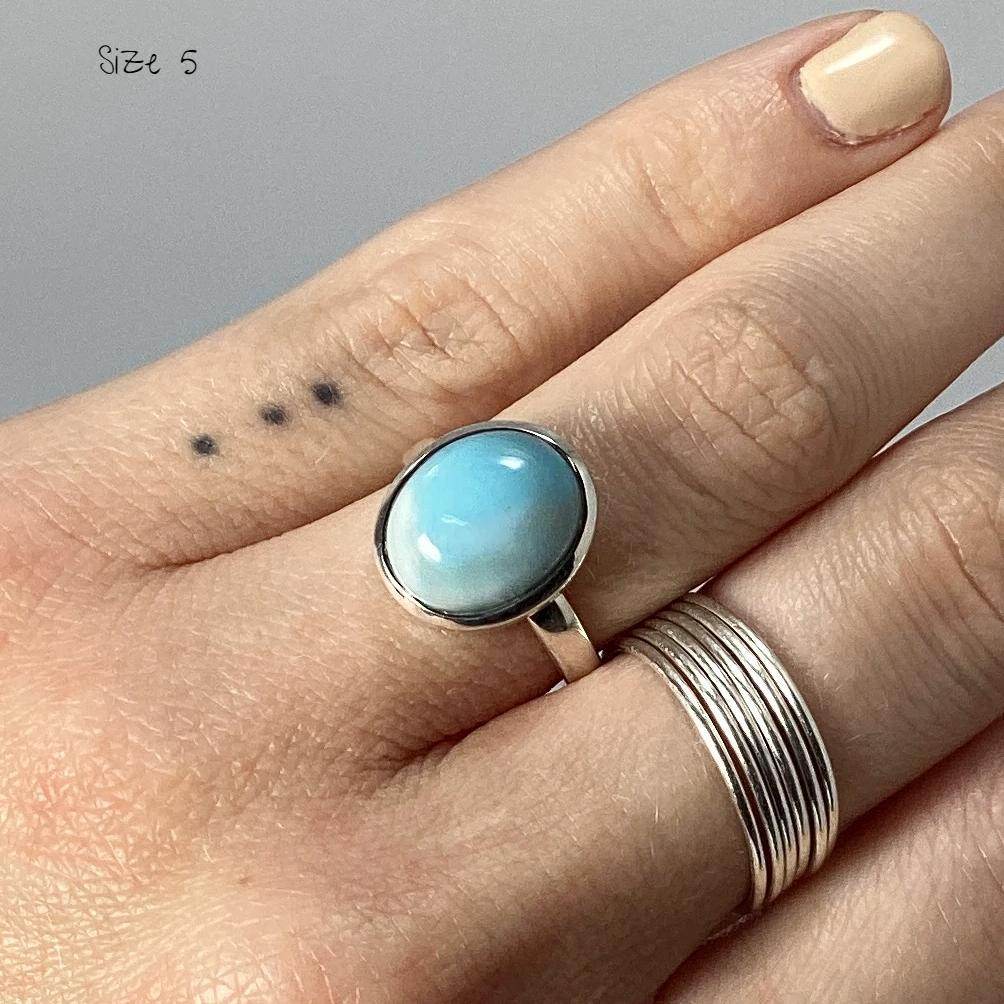 Larimar Ring-Rocks and Gems Canada