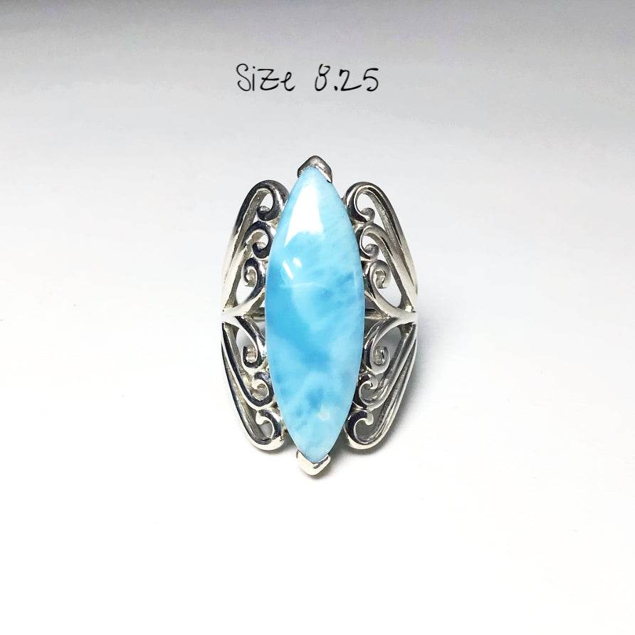 Larimar Ring-Rocks and Gems Canada