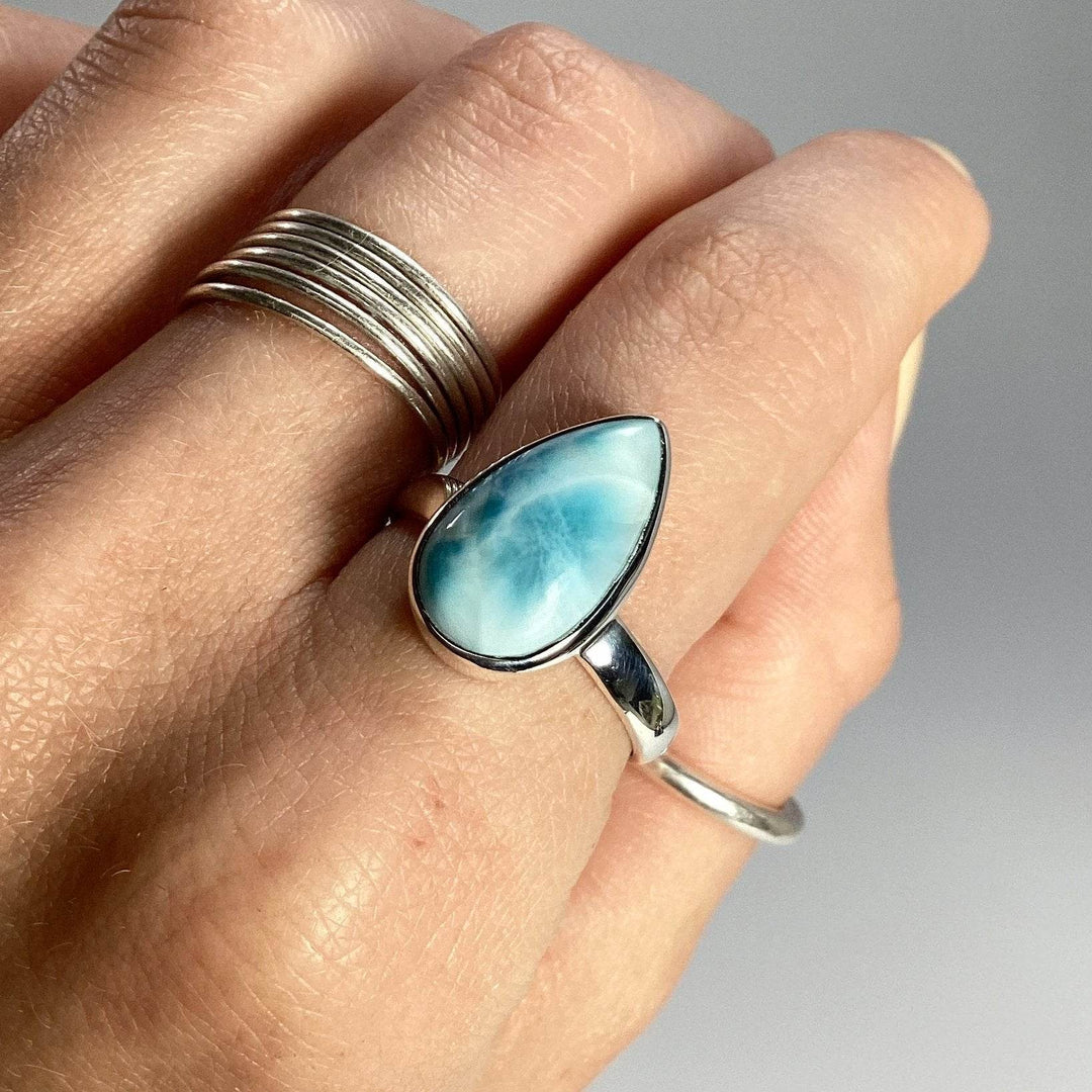 Larimar Ring-Rocks and Gems Canada