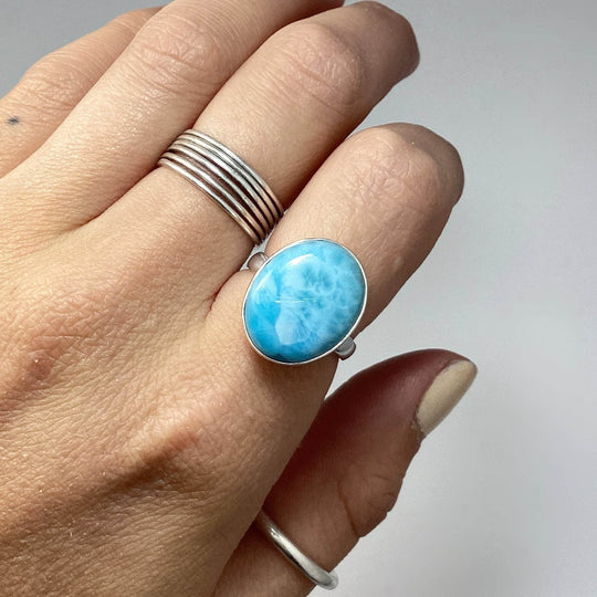 Larimar Ring-Rocks and Gems Canada