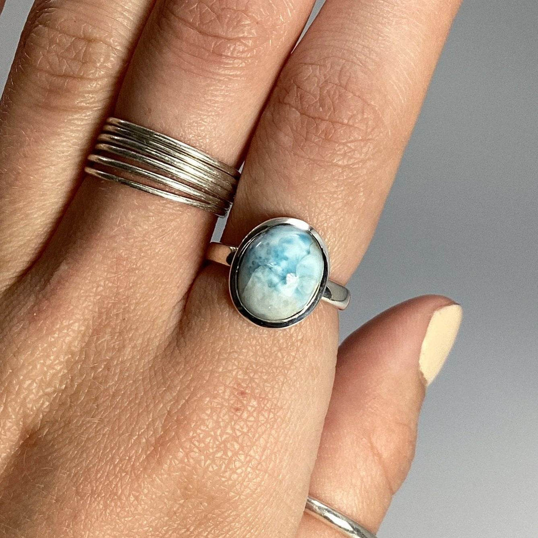 Larimar Ring-Rocks and Gems Canada