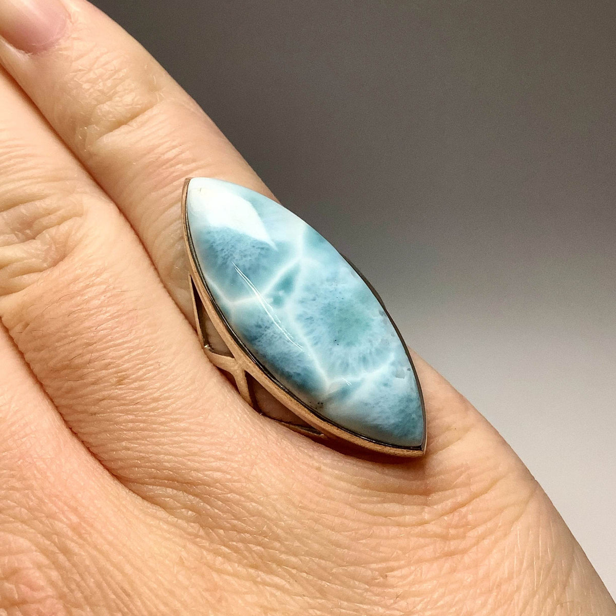 Larimar Ring-Rocks and Gems Canada