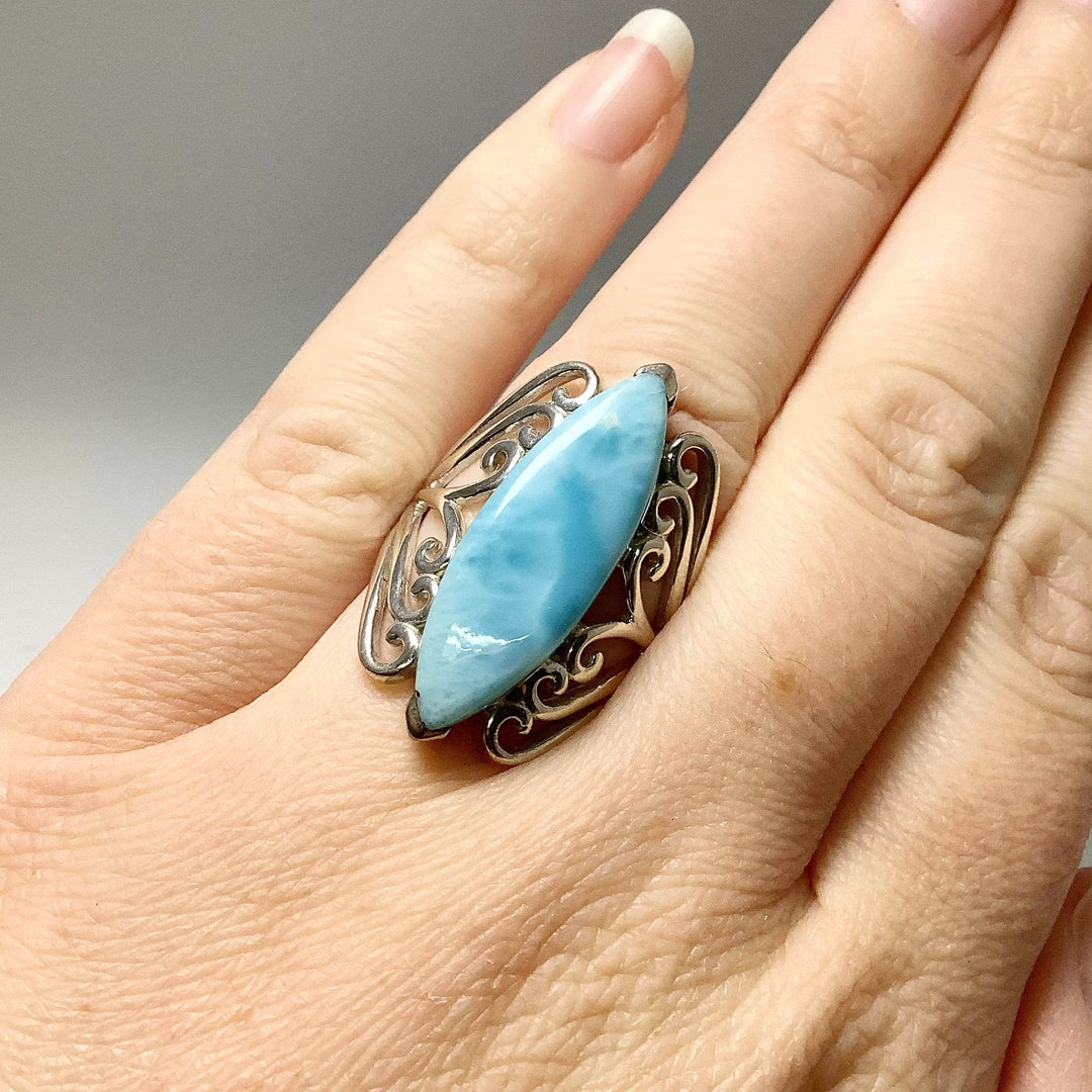 Larimar Ring-Rocks and Gems Canada