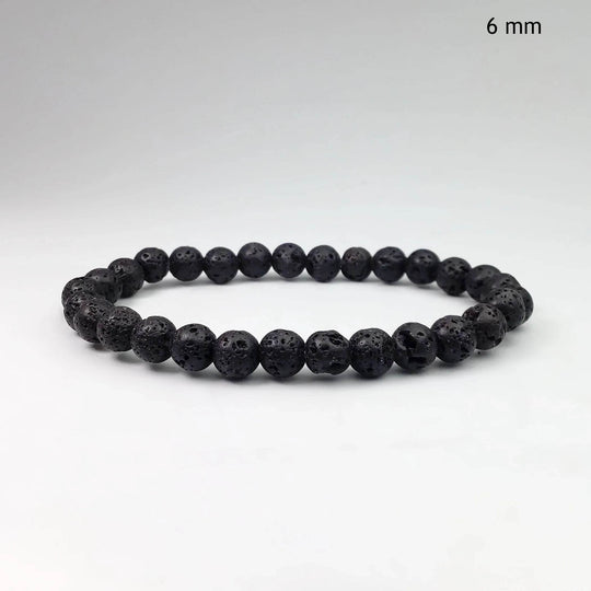 Lava Stone Beaded Bracelet-Rocks and Gems Canada