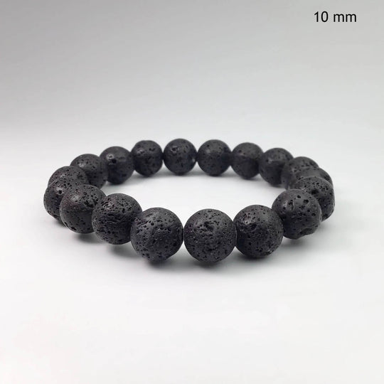 Lava Stone Beaded Bracelet-Rocks and Gems Canada