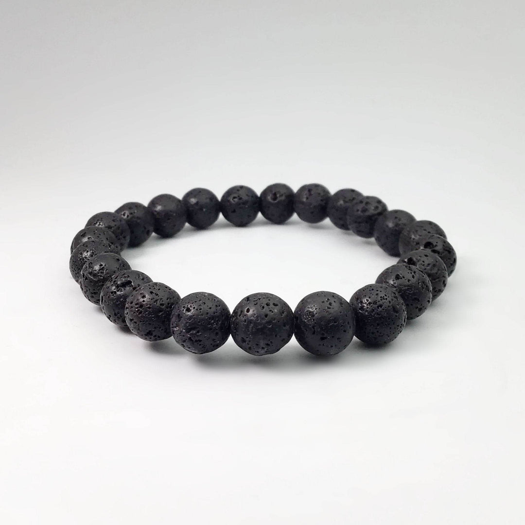 Lava Stone Beaded Bracelet-Rocks and Gems Canada