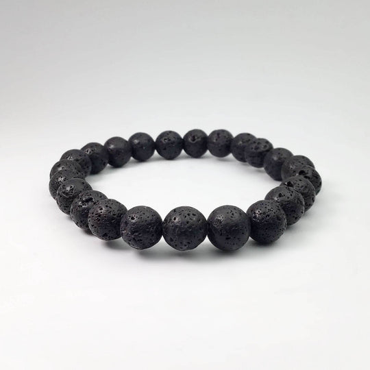 Lava Stone Beaded Bracelet-Rocks and Gems Canada