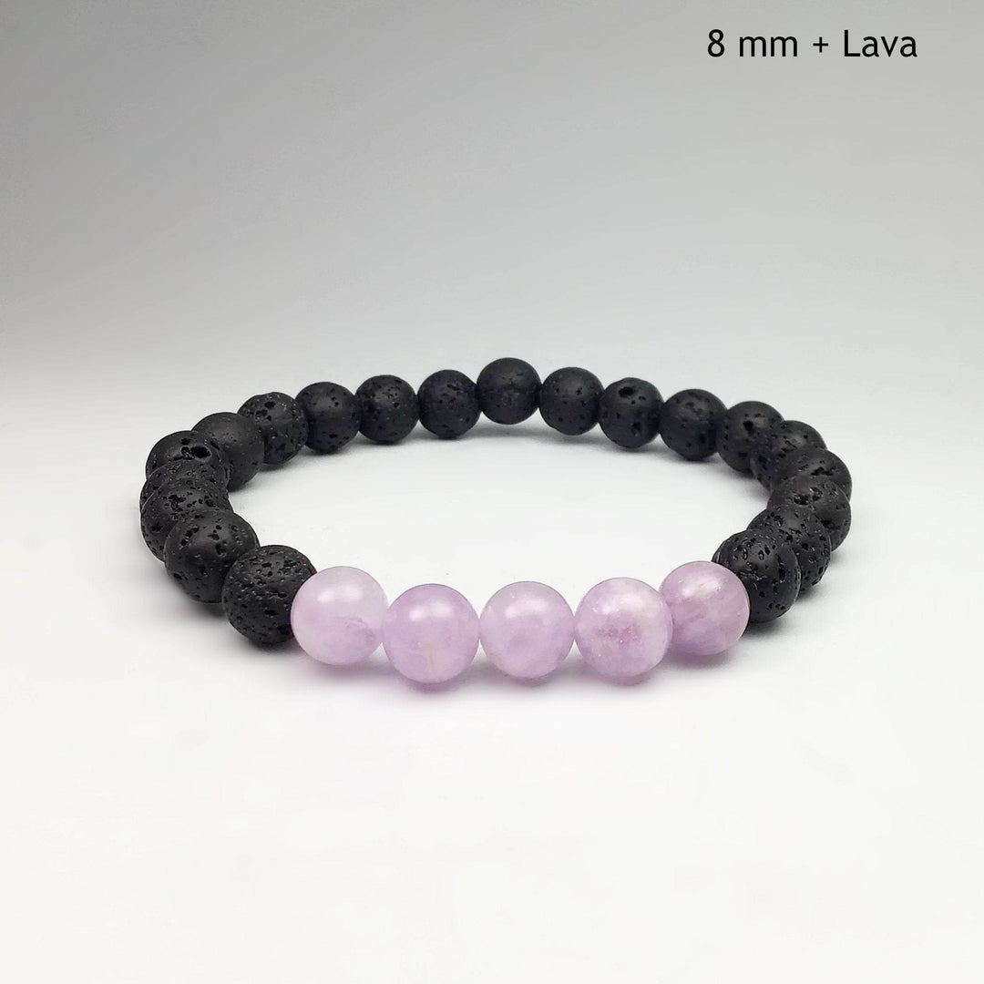 Lavender Amethyst Beaded Bracelet-Rocks and Gems Canada