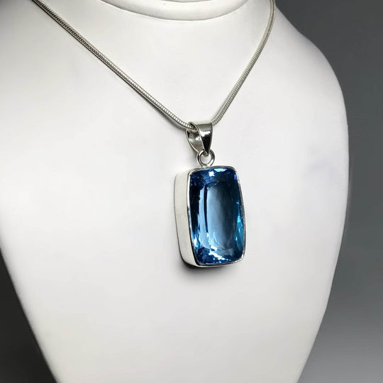 London Blue Topaz Pendant-Rocks and Gems Canada