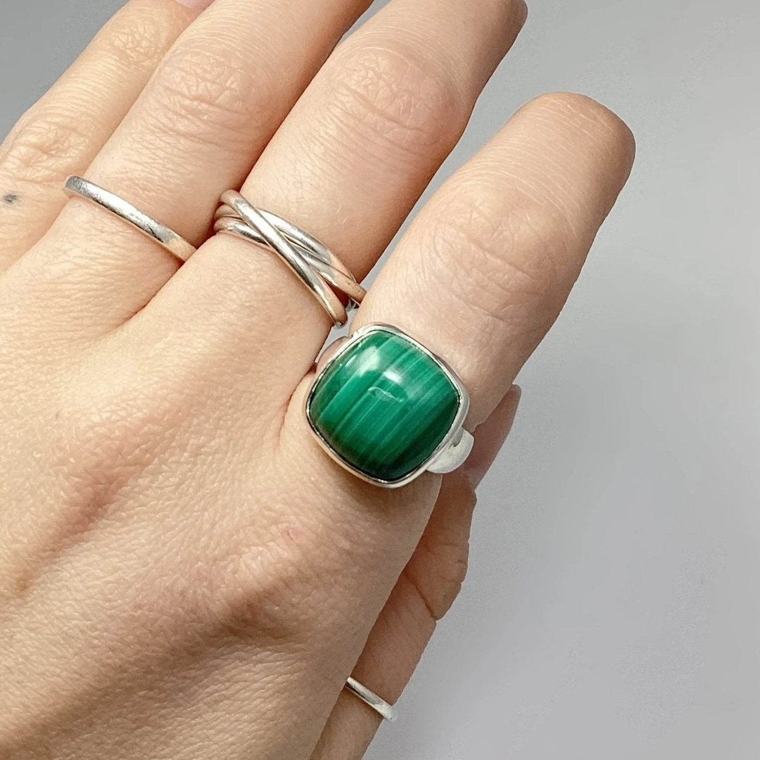 Malachite Ring-Rocks and Gems Canada