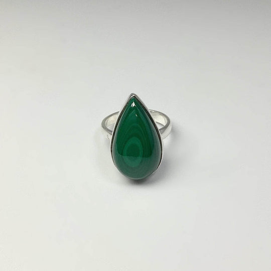 Malachite Ring-Rocks and Gems Canada
