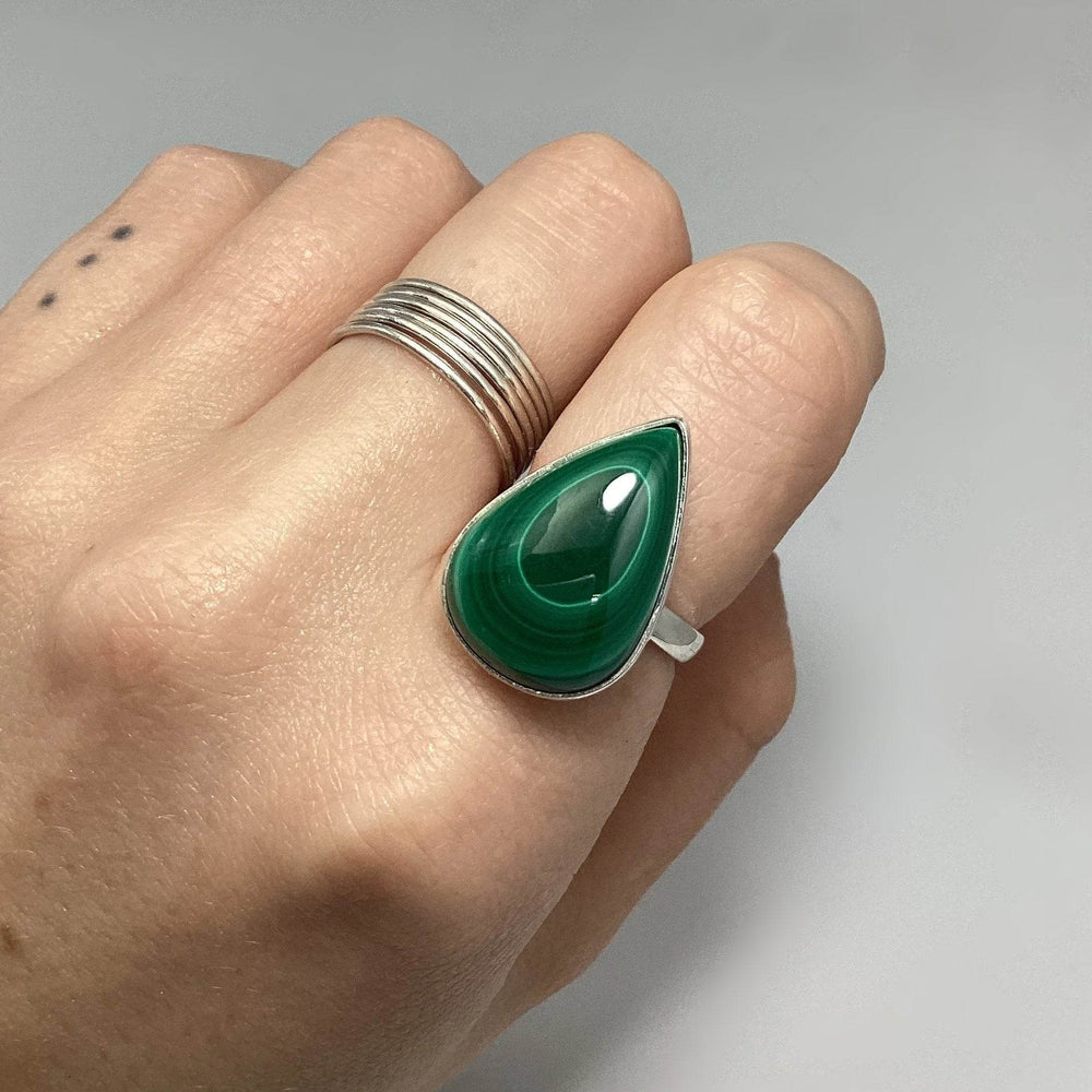 Malachite Ring-Rocks and Gems Canada