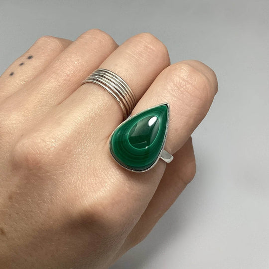 Malachite Ring-Rocks and Gems Canada