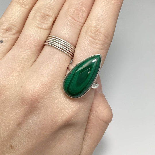 Malachite Ring-Rocks and Gems Canada
