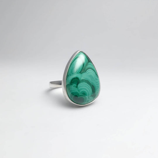 Malachite Ring-Rocks and Gems Canada