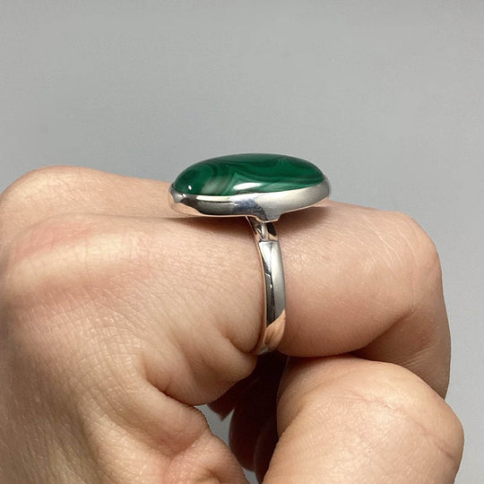 Malachite Ring-Rocks and Gems Canada