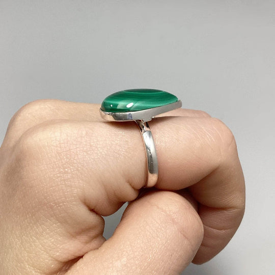 Malachite Ring-Rocks and Gems Canada