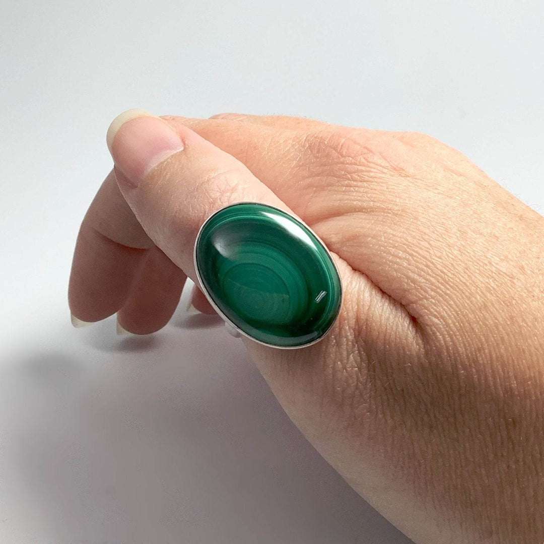 Malachite Ring-Rocks and Gems Canada