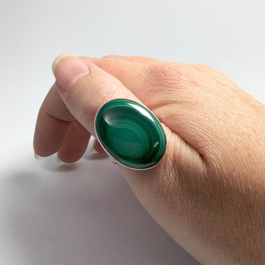Malachite Ring-Rocks and Gems Canada