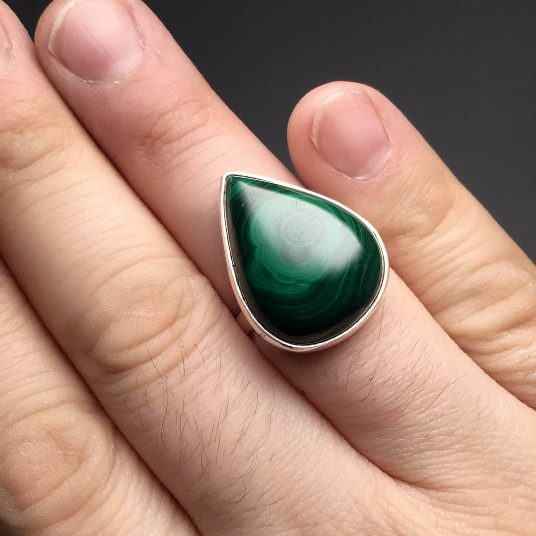 Malachite Ring-Rocks and Gems Canada
