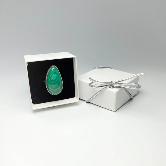 Malachite Ring-Rocks and Gems Canada