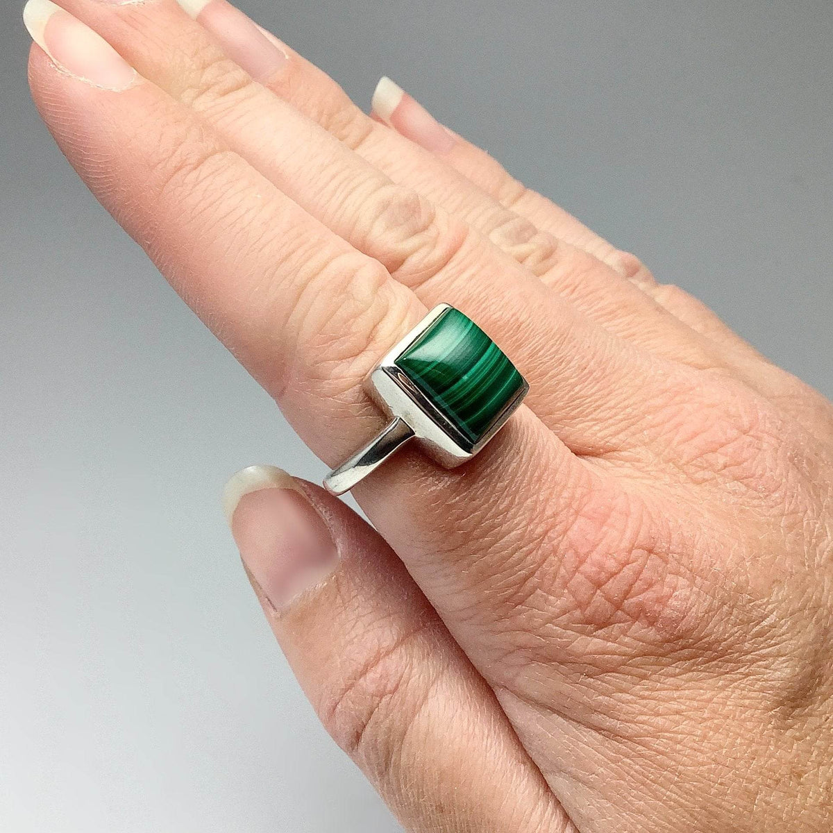 Malachite Ring-Rocks and Gems Canada