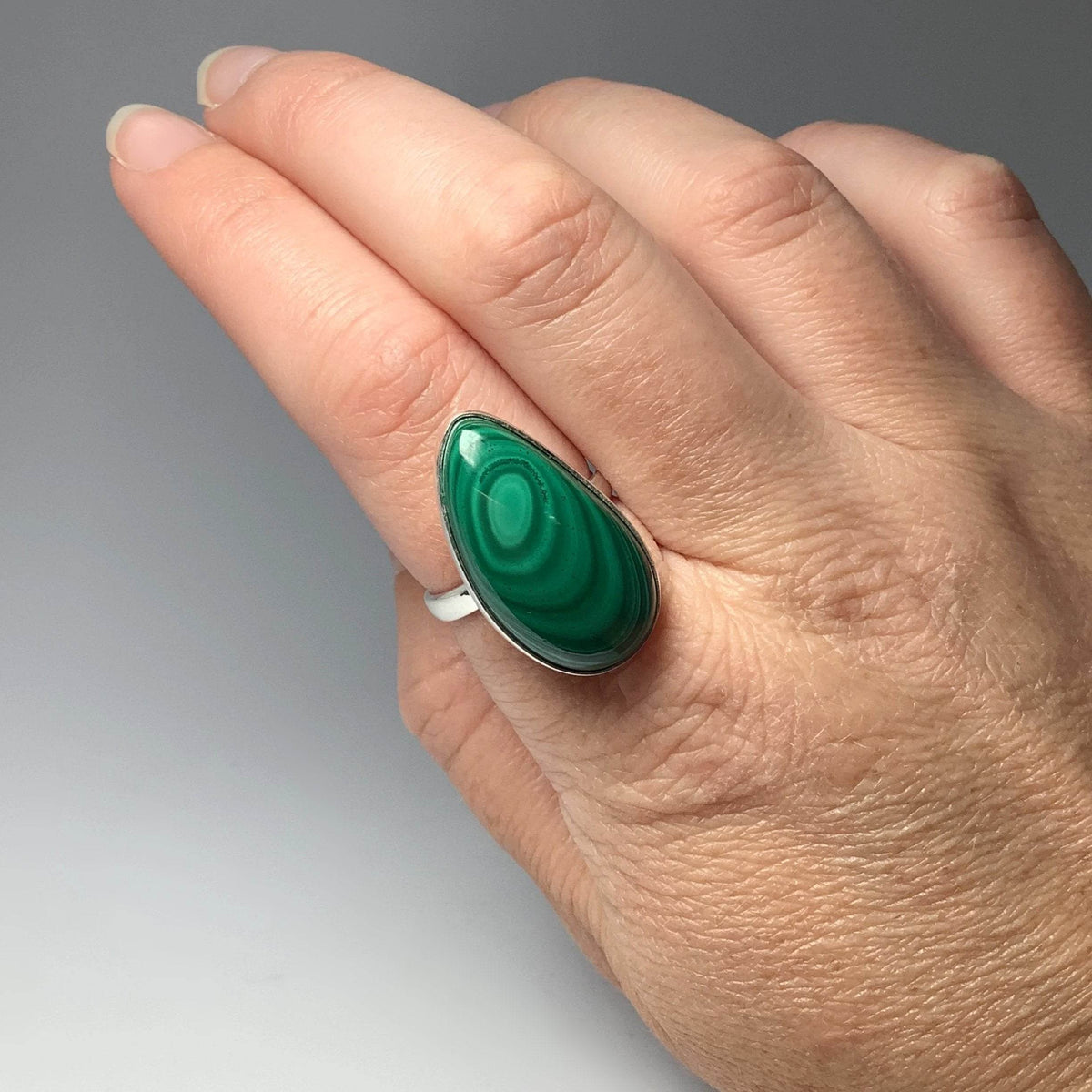 Malachite Ring-Rocks and Gems Canada