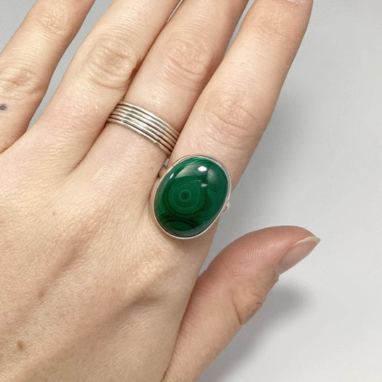 Malachite Ring-Rocks and Gems Canada