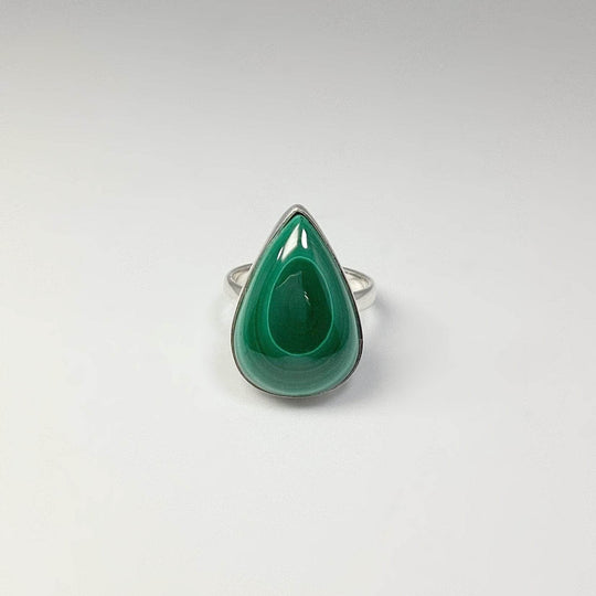 Malachite Ring-Rocks and Gems Canada