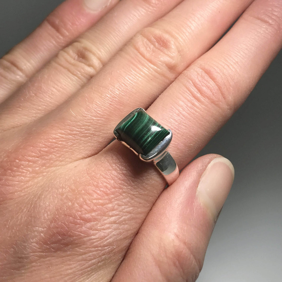 Malachite Ring-Rocks and Gems Canada