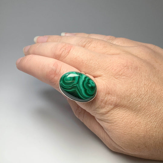 Malachite Ring-Rocks and Gems Canada