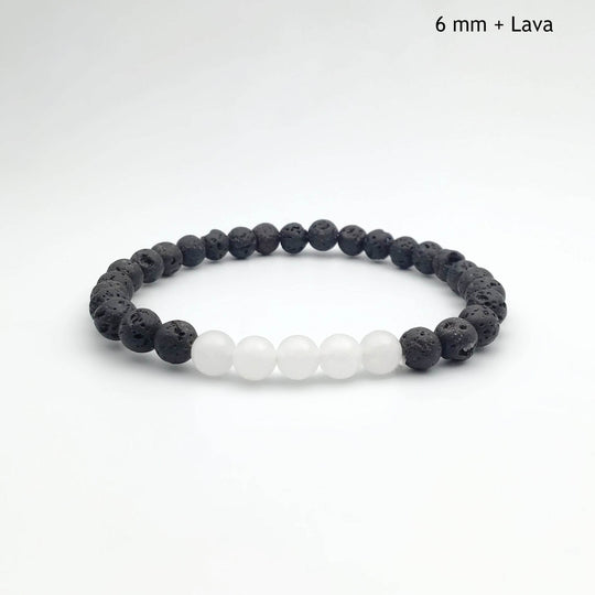 Milky Jade Beaded Bracelet-Rocks and Gems Canada