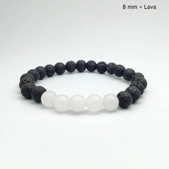 Milky Jade Beaded Bracelet-Rocks and Gems Canada