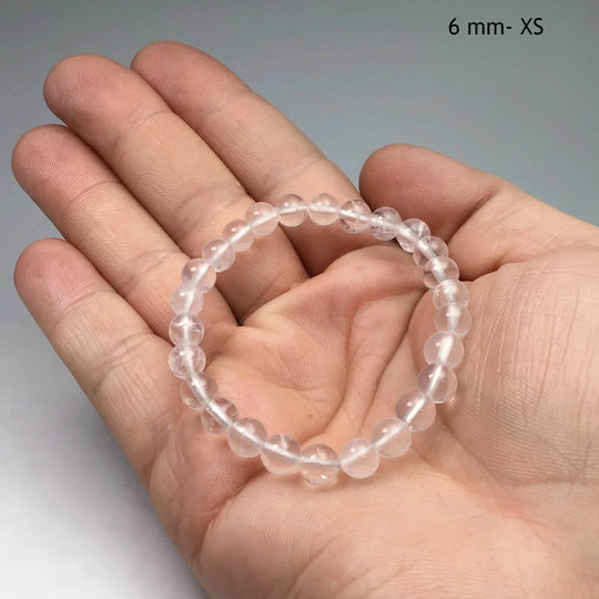 Milky Quartz Beaded Bracelet-Rocks and Gems Canada