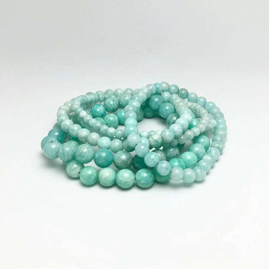Mixed Amazonite Beaded Bracelet-Rocks and Gems Canada