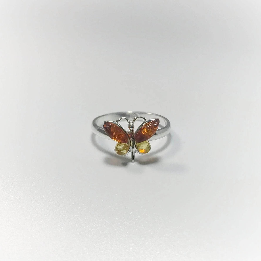 Mixed Amber Ring-Rocks and Gems Canada