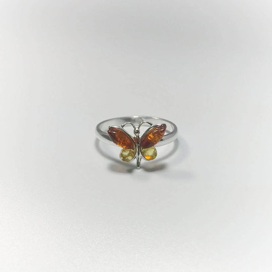Mixed Amber Ring-Rocks and Gems Canada