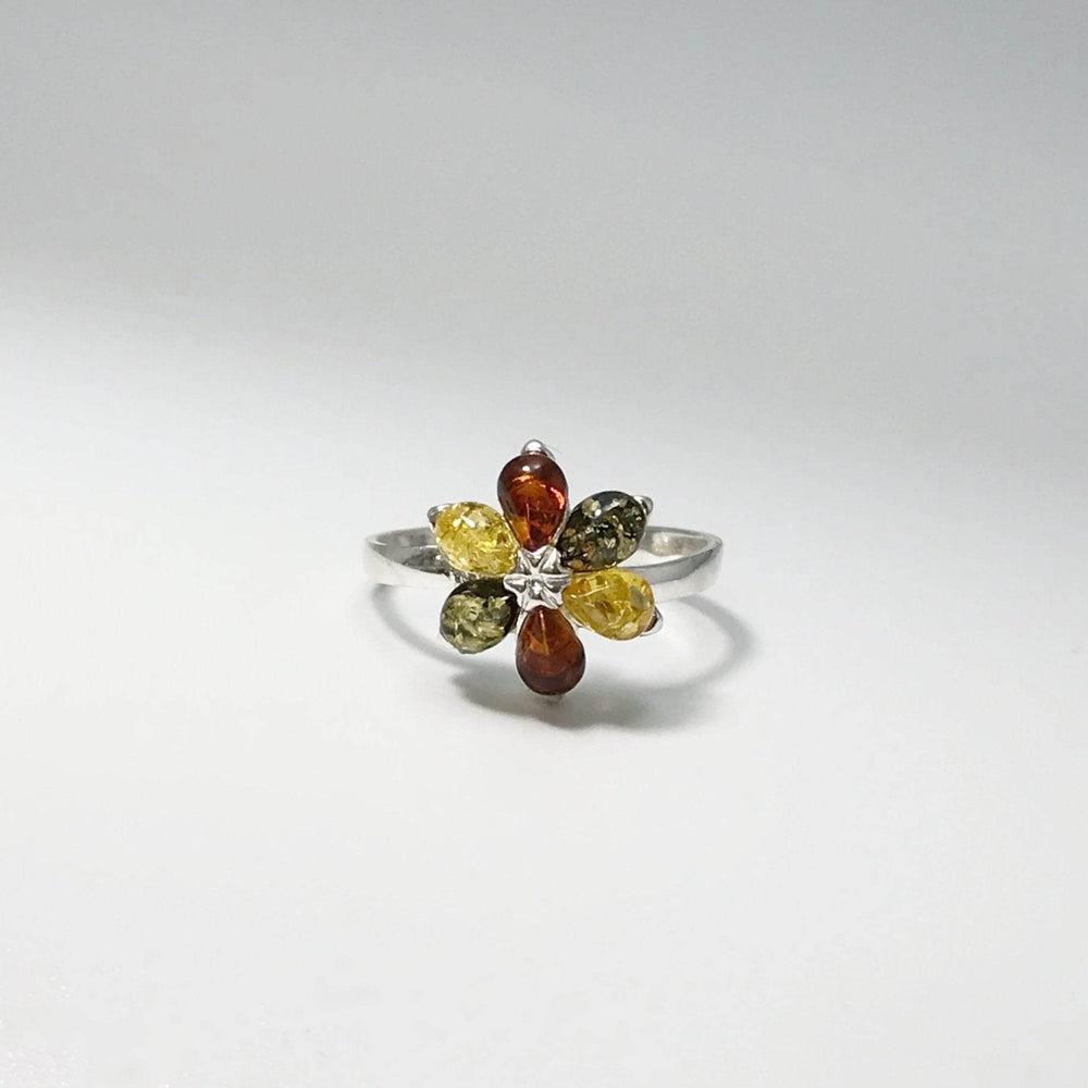Mixed Amber Ring-Rocks and Gems Canada