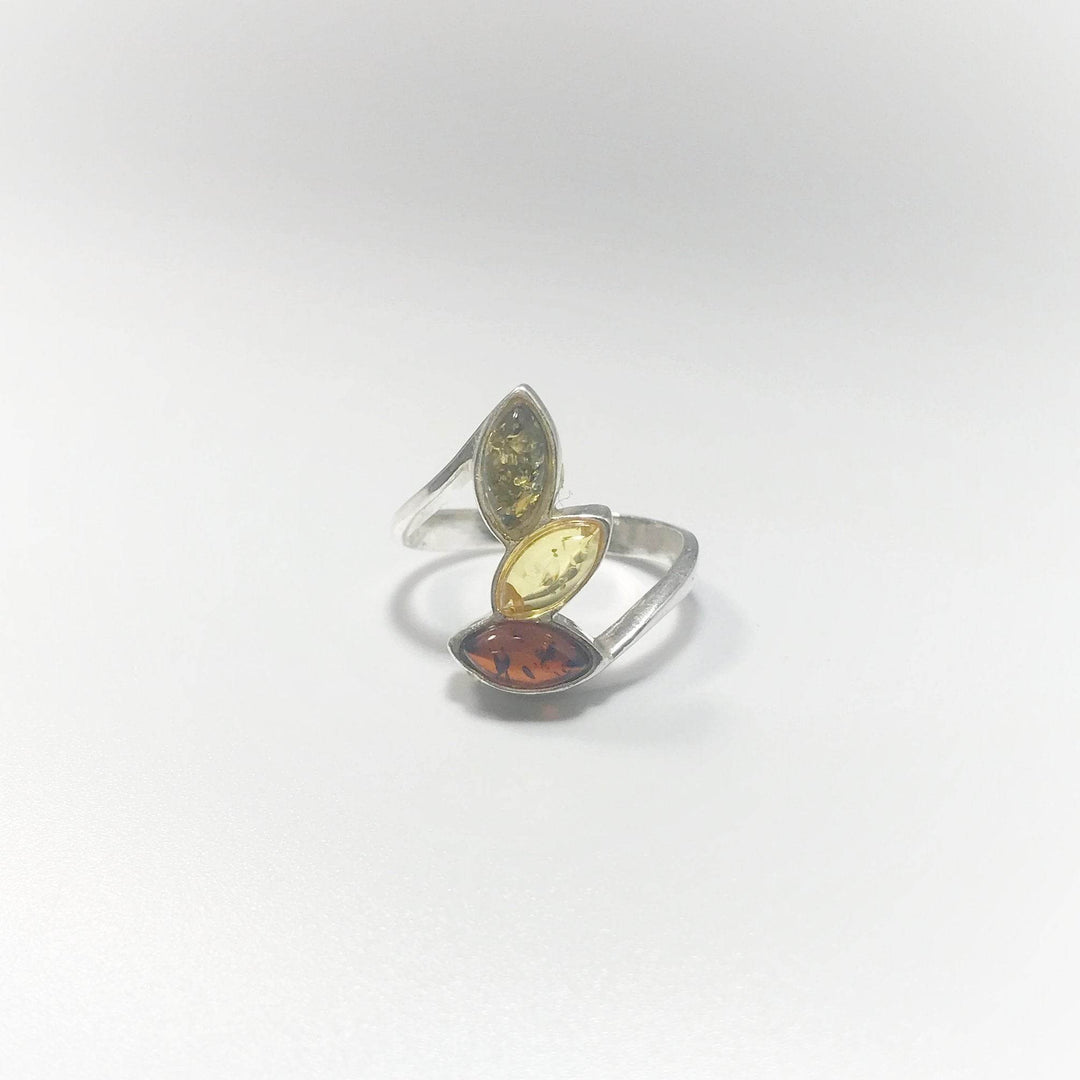 Mixed Amber Ring-Rocks and Gems Canada