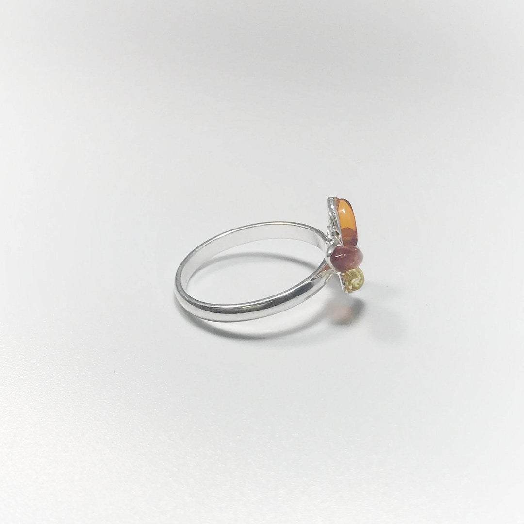 Mixed Amber Ring-Rocks and Gems Canada