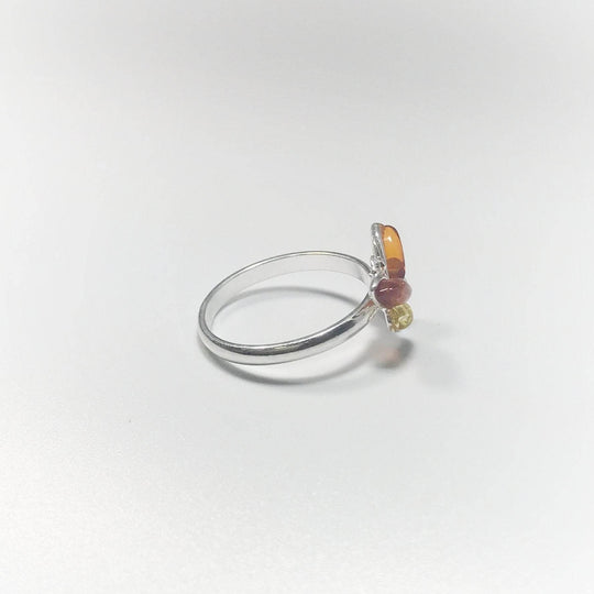 Mixed Amber Ring-Rocks and Gems Canada