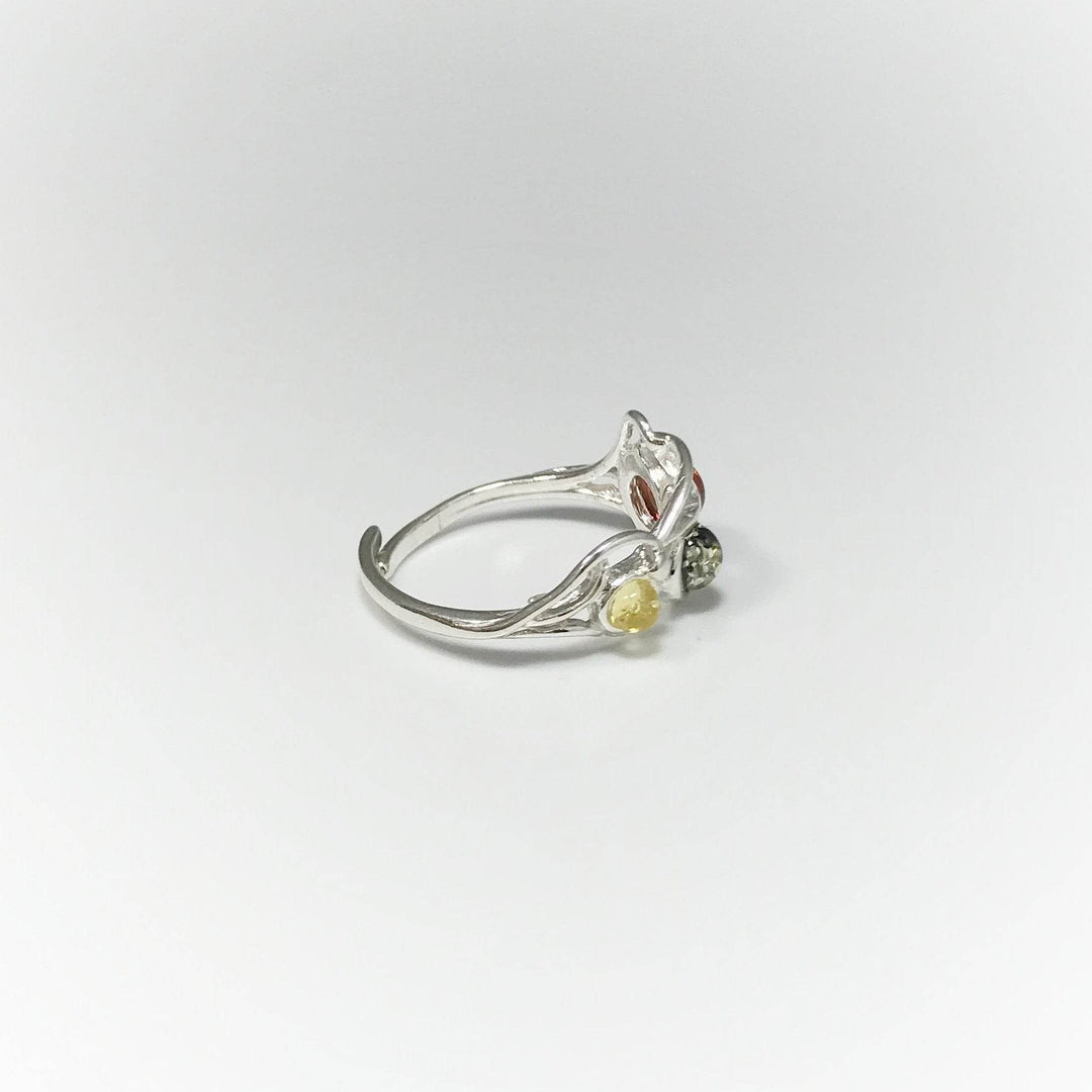 Mixed Amber Ring-Rocks and Gems Canada
