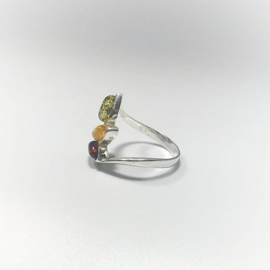 Mixed Amber Ring-Rocks and Gems Canada