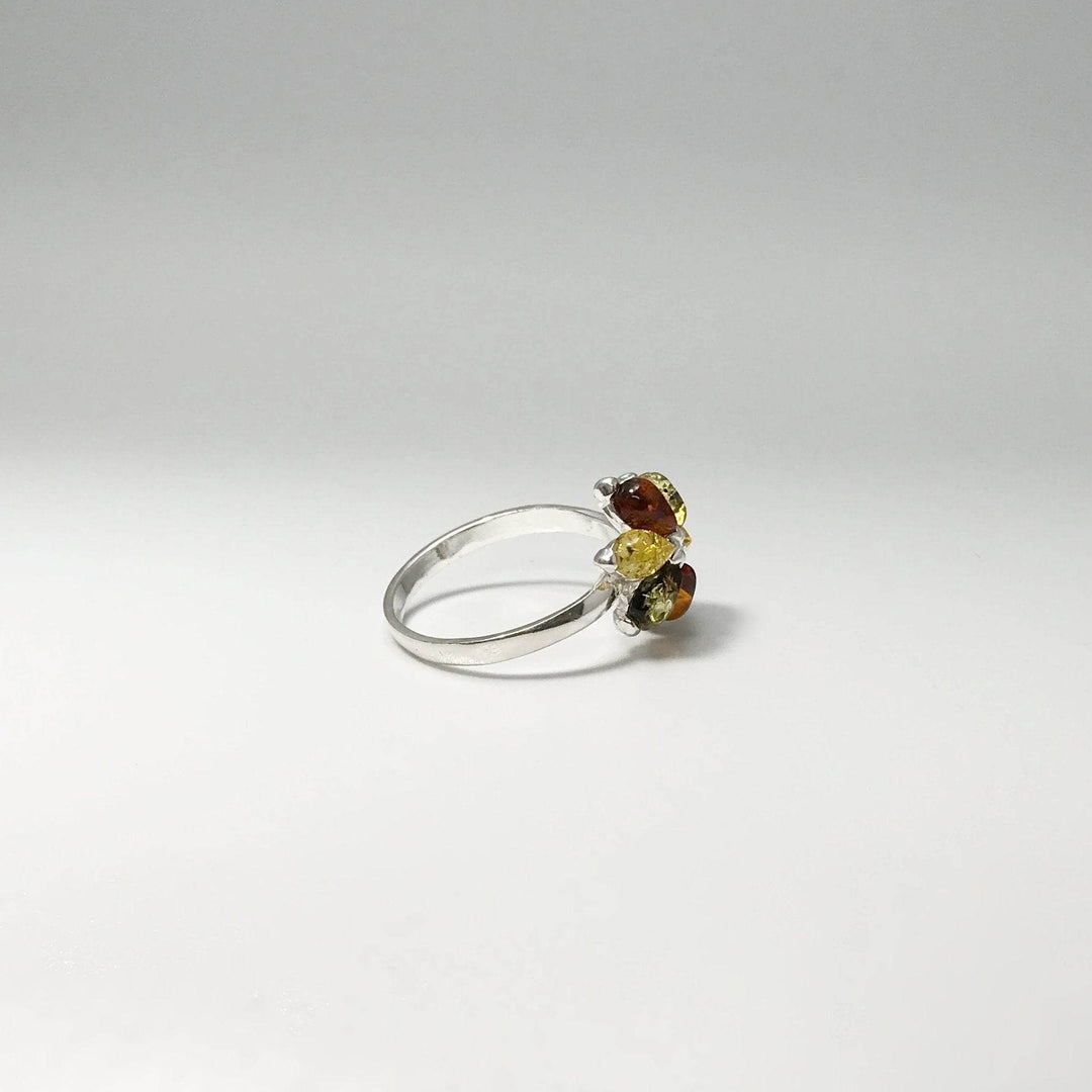 Mixed Amber Ring-Rocks and Gems Canada