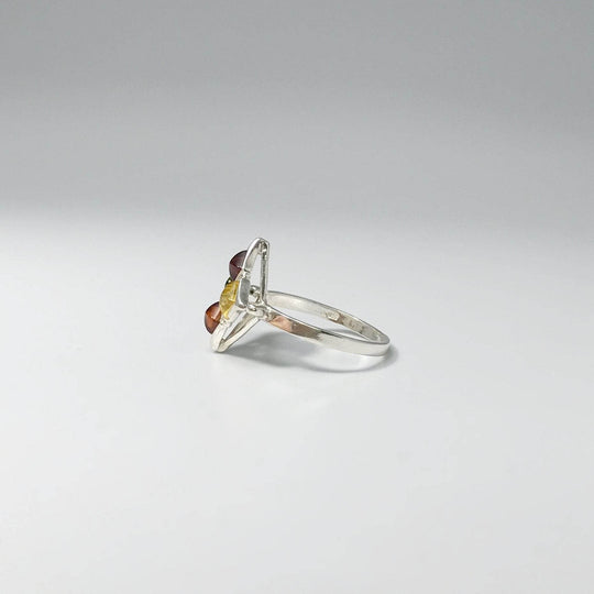 Mixed Amber Ring-Rocks and Gems Canada